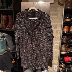 NIC+ZOE Black and White Textured Blazer